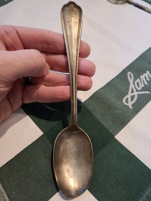 Vintage 1920's Greenbrier Resort Hotel Springhouse Large 8'' Silver plate Spoon