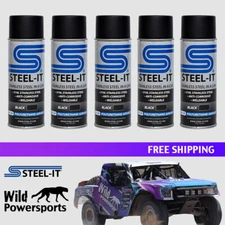 Steel-it 1012B Black Polyurethane Stainless Steel Spray 12oz Can (Pack of 5)