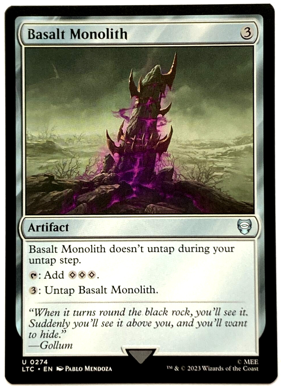 Basalt Monolith Commander: the Lord of the Rings: Tales of Middle