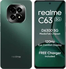 realme C63 5G Factory Unlocked Dual SIM 6GB RAM-Green-NO USA TARIFFS