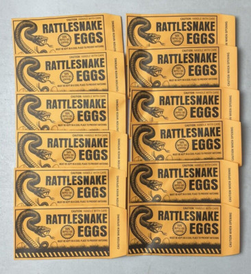 Rattlesnake Eggs One Dozen Packages Great Gag Joke New Rattle Snake 12 Prank