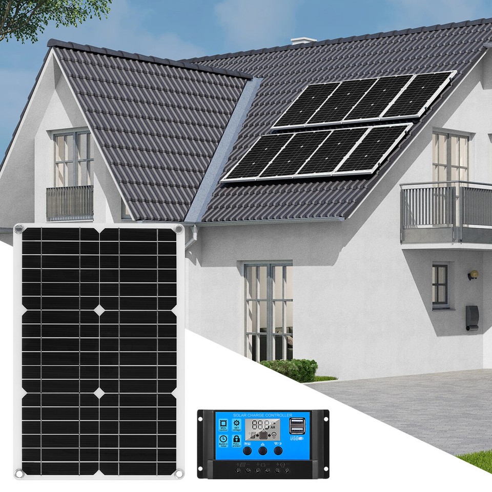 Solar Panel Ebay 100W Watt Flexible Solar Panel 12V Mono Home RV Rooftop Camping Off ...
