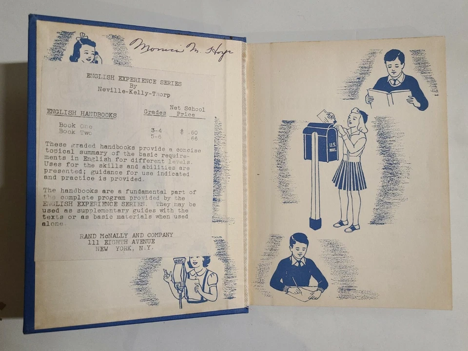 English Handbook Book Two - Neville, Kelly, Thorp - 1942 - Image 2 of 4