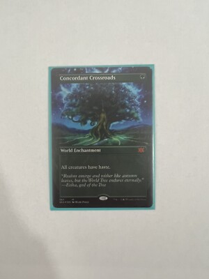 MTG Concordant Crossroads *BORDERLESS FOIL* Magic the