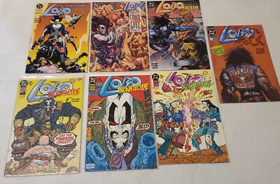 Vtg DC Comics Lobo Infanticide Keith Hiffen Comic Boom Lot 7 Good Condition Art