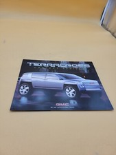 2001 INTRO GMC TERRACROSS CONCEPT VEHICLES DEALER SHOWROOM SALES BROCHURE SHEET