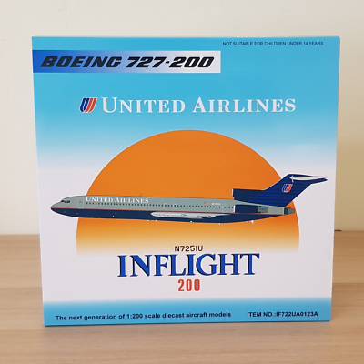 Inflight 1/200 IF722UA0123A United Airlines Boeing 727-200 N7251U
