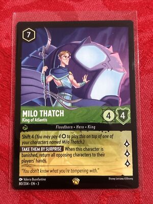 Disney Lorcana Inklands - Milo Thatch - King of Atlantis - 80/204