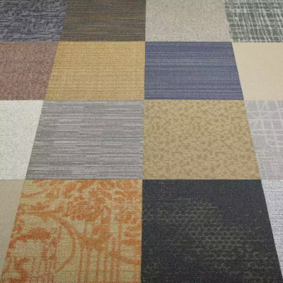 Versatile - Assorted - Multi-Colored Commercial/Residential 24 X 24 In. Peel and