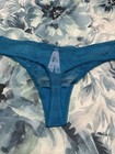 Victoria's Secret Body By Victoria Teal Panty Large Lace Trim Thong  NWT RARE — photo 2