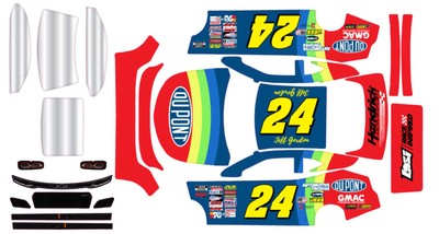 Jeff Gordon Themed Losi Nascar Chevy Remote Control Car Wrap With Gloss Laminate