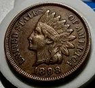 ■ 1898 INDIAN PENNY ONE CENT ☐ XF