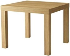 Ikea Tavolino Laccato, 55x55 cm, Facile da Montare, Peso Basso Facile da Spostare [Rovere}