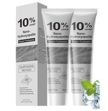 2Pcs 10 Hydroxyapatite Toothpaste,Nano-Hydroxyapatite Toothpaste for Advanced E