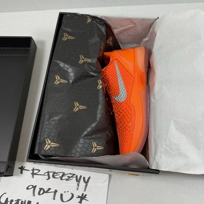 DS Mens Size 8 2025 Nike Kobe 6 Protro Low Total Orange WNBA Shoes IH1871-800
