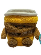 Bum Bumz By Russ Snack Bumz Cutis Ground Coffee Cup Plush NWT 9  