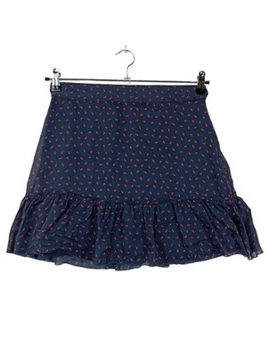 CUSTOMMADE Glockenrock Damen Rock Gr. DE 38 blau-pink Casual-Look