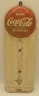Vintage Coca Cola Coke Metal Button Thermometer Sign Coke 1950’s