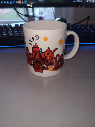 Vintage Starbucks 2000 Halloween Village teiere, tazza Starbucks, tazza Starbucks - Foto 1 di 4