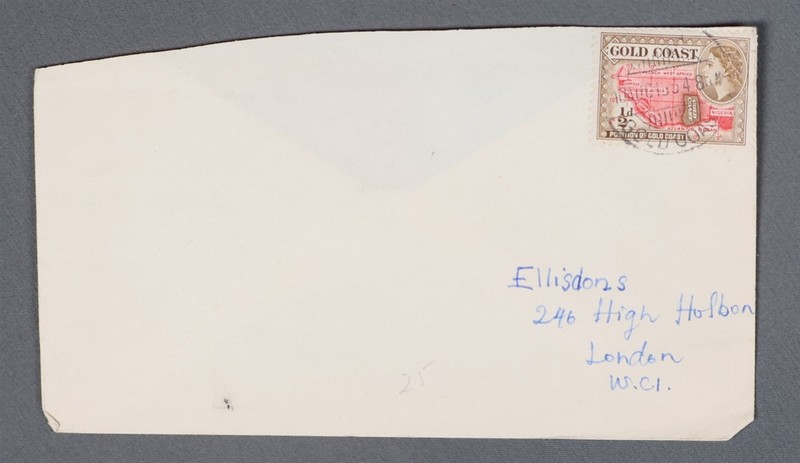 MayfairStamps Gold Coast 1954 Map of Location to London England Cover aaz_42193