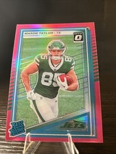2025 Panini Donruss - Rated Rookie Mason Taylor #328 Optic Preview Pink Prizm...