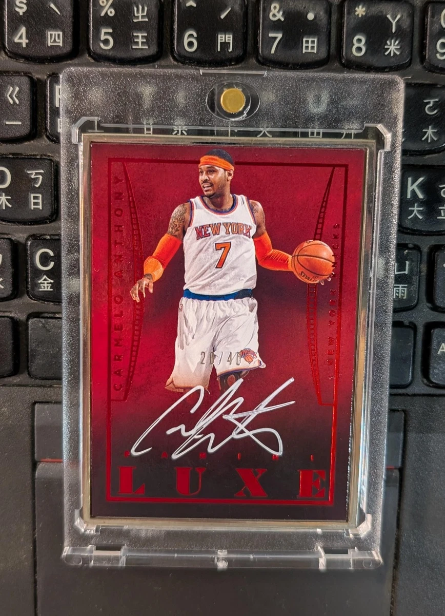 Carmelo Anthony New York Knicks Basketball Autographed Sports