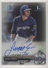 2017 Bowman Chrome Prospect Auto Refractor /499 Lucas Erceg #CPA-LE Auto fm0