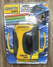 New Sports by GPX AM/FM Cassette Personal Stereo Turbo Headphones C3202D    SH