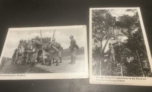 WWII German Postcard Lot- 1933/1945 Nachrichten Signals Tipps- Krupp Truck HEER
