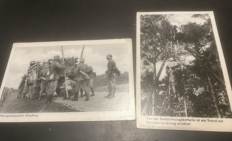 WWII German Postcard Lot- 1933/1945 Nachrichten Signals Tipps- Krupp Truck HEER