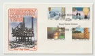 14/1/1986 UK GB FDC - Industry Year - North Sea Oil Rig - Leicester Special P/M