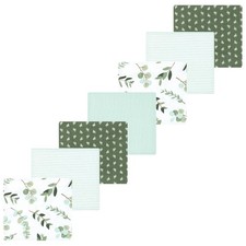 Flannel Receiving Blankets Sage Eucalyptus Luvable Friends Hudson Baby