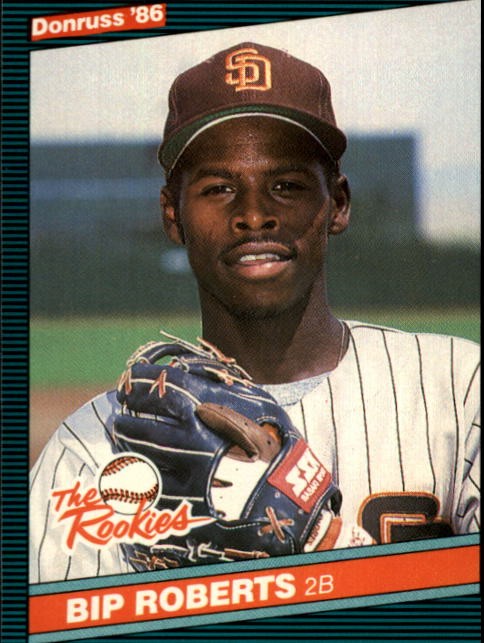 1986 Donruss Rookies #33 Bip Roberts XRC - BB