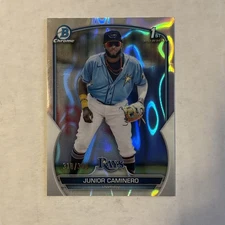 2023 Bowman - Chrome Prospects Junior Caminero #BCP-61 Lava Refractor /399 (RC)