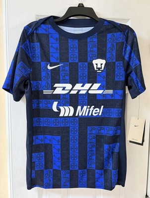 Nike Pumas UNAM Third Jersey 2024 DHL Mifel Soccer Jersey Mens Small NWT