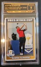 C/BGS 9 MINT 1/100* SCOTTIE SCHEFFLER 2023 1st RYDER CUP ROOKIE CARD