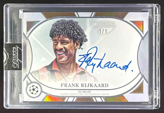 2024-25 Topps Dynasty UEFA Frank Rijkaard Auto Gold #1/1 Milan
