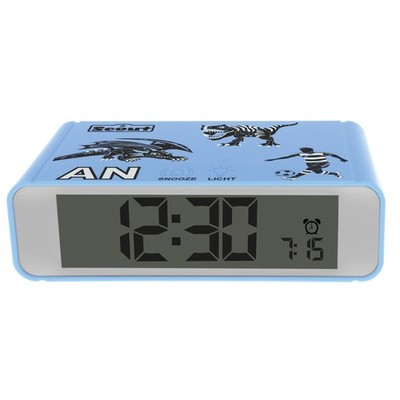 Scout Wecker Serie Digi Clock blue  Gehäuse hellblau mit beleuchteter Anzeige