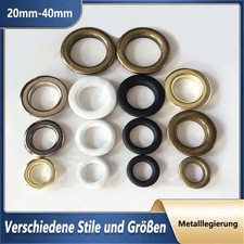 &Ouml;sen mit Gegenscheiben 20/25/30/40mm Leder Nieten H&uuml;lsen Banner Textil Metall&ouml;se