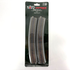 HO Kato 2-230 UniTrack R670-22.5 R26 Radius Curved Track Sections 4 Pcs NEW