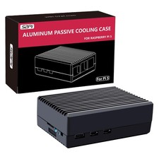 GeeekPi Aluminum Case for Raspberry Pi 5, Passive Cooling Black,