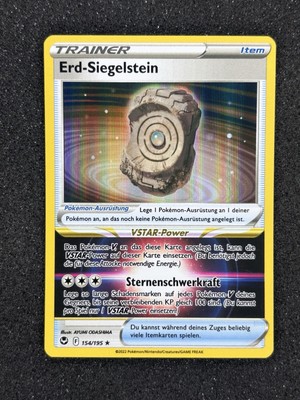 Pokemon Tcg Erd-Siegelstein | Deutsch 154/195 | Holo
