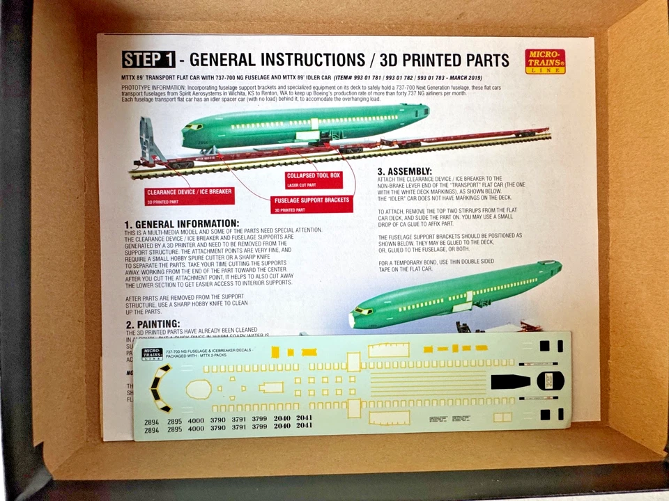 Micro-Trains #993 01 781 N TTX Fuselage 2-Pack Set #1 - #981218 & #978674 - NOS - Image 3 of 4