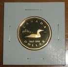 Canada 1992 Proof Loonie Ultra Heavy Cameo One $1 Dollar Loon Coin