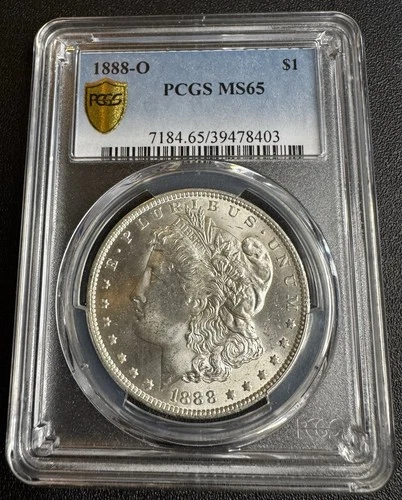1888 O Morgan Silver Dollar PCGS MS65 Blast White