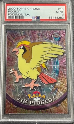 PSA 9 Pidgeot Chrome #18 Pokemon TV Topps 2000 Pokemon Card | eBay