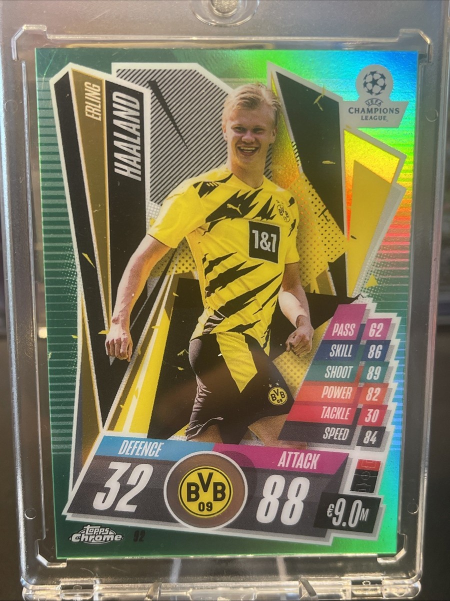 Erling Haaland #176 2020 Topps Chrome Match Attax UEFA Champions