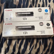 Lot of 2 one box is open : GENUINE Canon Toner, 1  91 Black 131H