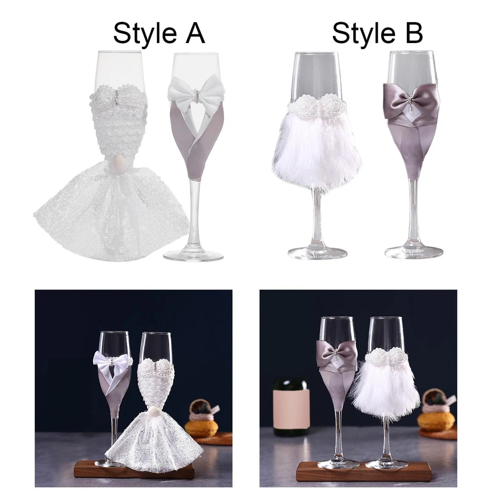 2 verres à Champagne de mariage, décorations, tasses à Champagne portables - Photo 1/1