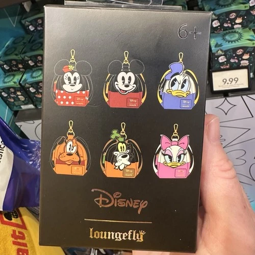 Loungefly - Mickey Mouse and Friends Mini-Backpack Mystery Key Chain New!